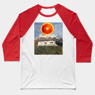 Road Tripping Into The Wild Collage Baseball T-Shirt